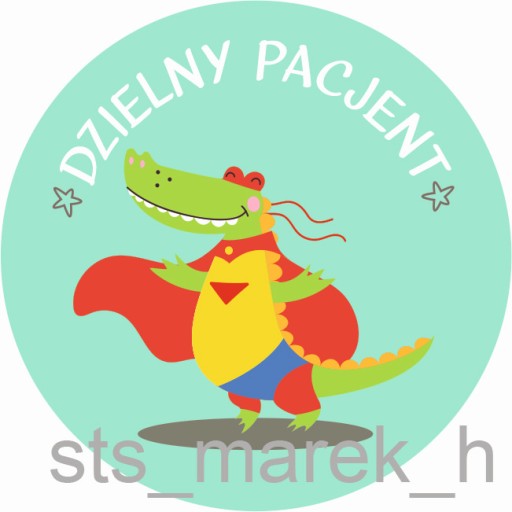 Motivačné nálepky statočný pacient BIG STRONG 5 cm UNISEX 100 ks.