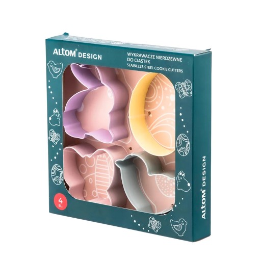 Veľkonočné vykrajovačky a kovové vykrajovačky Altom Design Sada 4 ks