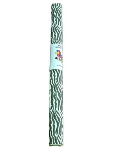 Krčený, vzorovaný hodvábny papier 200 x 50, vzor zebra