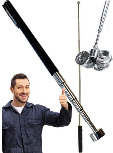 MAGNETICKÝ UCHOVÁVAČ ROZŠÍRITEĽNÝ TELESKOPICKÝ MAGNET DLHÝ SILNÝ