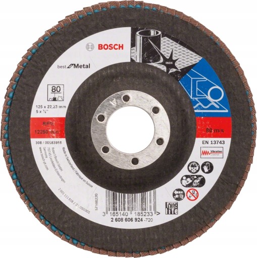 GRANULÁCIA ZAHNUTEJ ČEPELE 80 125MM BOSCH