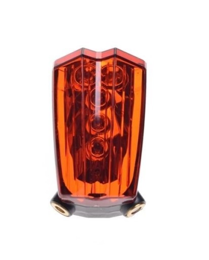 Zadná LED + laserová lampa na bicykel