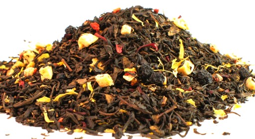 BLACK MAGIC čierny čaj 50g KOKOS + GRANÁTOVÉ JABLKO + SLIVKA