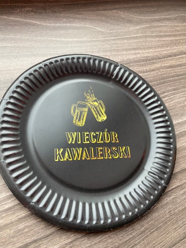 Čierne taniere na rozlúčku so slobodou, 6 kusov, čierne