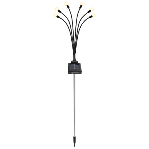 SLNEČNÁ LAMPA, 6xLED, guličky, teplá biela, 70 cm, NÁDHERNÁ