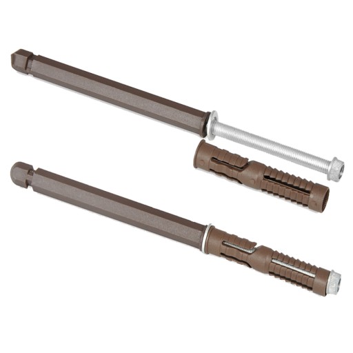 2x NEVIDITEĽNÉ RAMENO, DRŽÁK POLICE, UPEVNENIE POLICE 14x120mm 25kg
