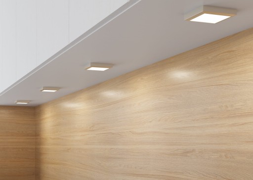 POVRCHOVÝ ŠTVORCOVÝ LED PANEL 12W TEPLÁ BIELA 3000K