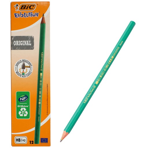 CUŽKA BEZ GUMY BIC EVOLUTION HB 12 KS.