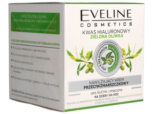 Krém na tvár Eveline Cosmetics s kyselinou hyalurónovou