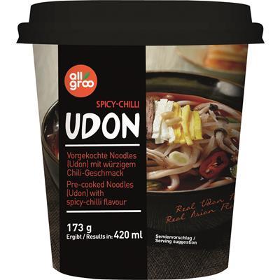 U-dong šálka na pikantnú chilli polievku 173g - Allgroo hotové jedlo