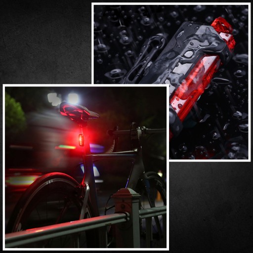 LED CYKLISTICKÁ LAMPA NA BICYKEL, NA RIADTIKÁ, VÝKONNÁ, NABÍJACIA, USB + ZADNÁ