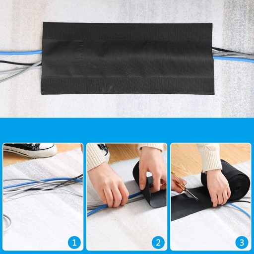 VELCRO PÁSKA KRYT KÁBLA KOBERCOVÝ ORGANIZÁTOR KÁBLOV 1m