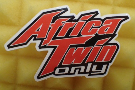 NÁLEPKA HONDA AFRICA TWIN ONLY STICKER x2 7,1 x 4,5 cm