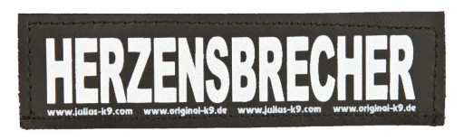 Samolepka na suchý zips 2 Julius-K9, S, HERZENSBRECHER
