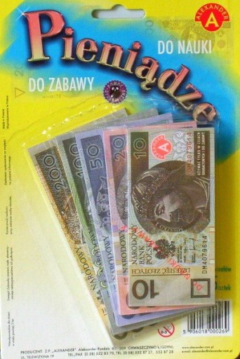 PEŇAŽNÉ BANKOVKY NA UČENIE A ZÁBAVU ALEXANDER