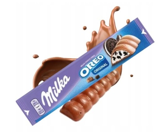 Milka Oreo Tyčinka v mliečnej čokoláde s vanilkovou náplňou Tyčinka 37g