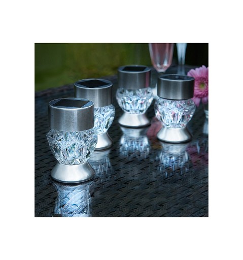 Záhradné svietidlo SOLAR CRYSTAL LED COLD + RGB