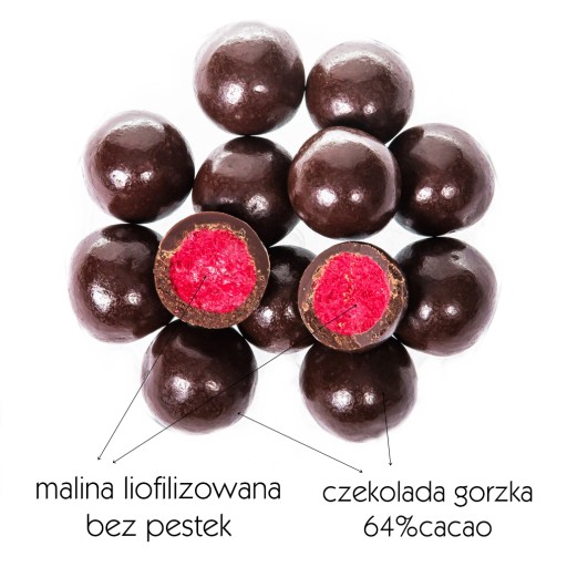 FORMELO MRAZOM SUŠENÉ MALINY V NÁDOBE 110G HORKEJ ČOKOLÁDY
