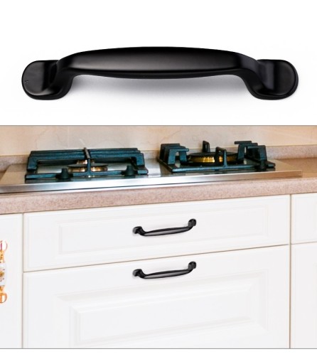 Nábytková úchytka CLASSIC PAWKA BLACK 160mm Čierne kuchynské úchytky