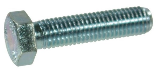 Skrutka, plný závit DIN933 M8x25 mm, trieda 8.8, oceľ, pozinkovaný Kramp 933825