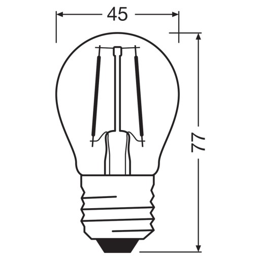 LED žiarovka SMALL BALL E27 4W = 40W 4000K OSRAM