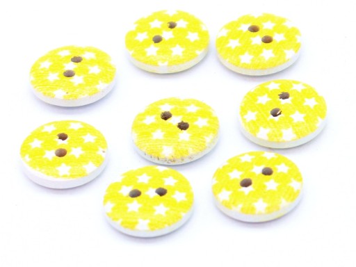 g23 GOMBÍKY HVIEZDOVÉ drevené 13mm 16ks limet
