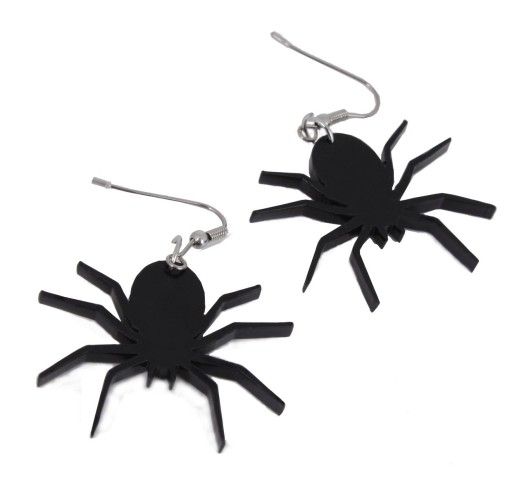 HALLOWEENSKÉ NÁUŠNICE Pavúky 2 ks