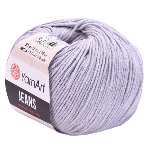 YarnArt Jeans 80 svetlošedá
