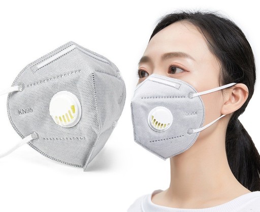 KN95 MASKA S VENTILOM S FFP2 FILTROM Šedá