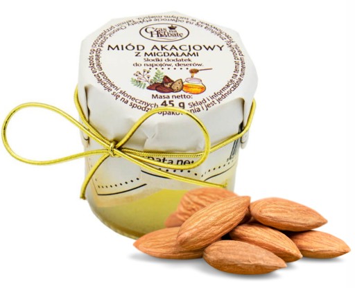 Tekutý akáciový med s mandľami 45g Čas na čaj