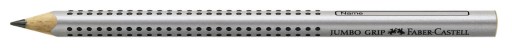 Ceruzka Faber Castell Jumbo Grip B, strieborná