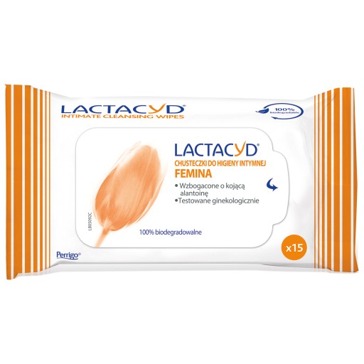 LACTACYD FEMINA obrúsky na intímnu hygienu 15