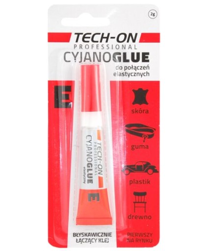 Lepidlo CYJANOGLUE červené 2g na pružné spoje