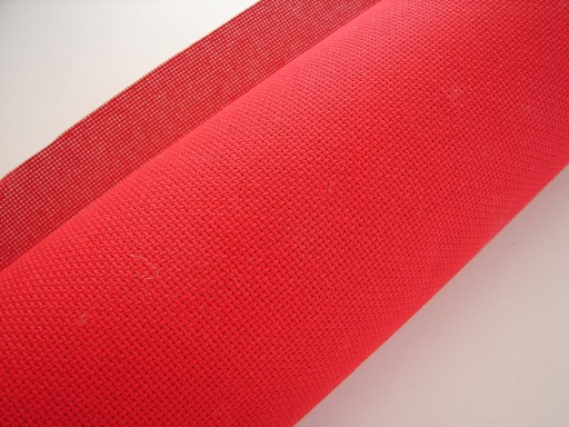 AIDA plátno, farba ČERVENÁ, 44o/10 cm, šírka 75 cm