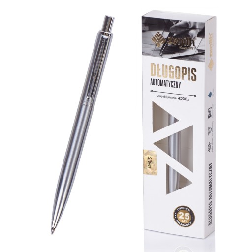 ZENITH automatické elegantné guľôčkové pero Silver 0,8
