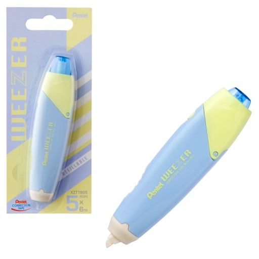 Pentel Weezer 5mm/6m modrá korekčná páska