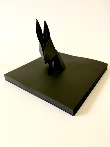 Papier dekoratívny technický origami 100 listov ČIERNA 15x15 cm