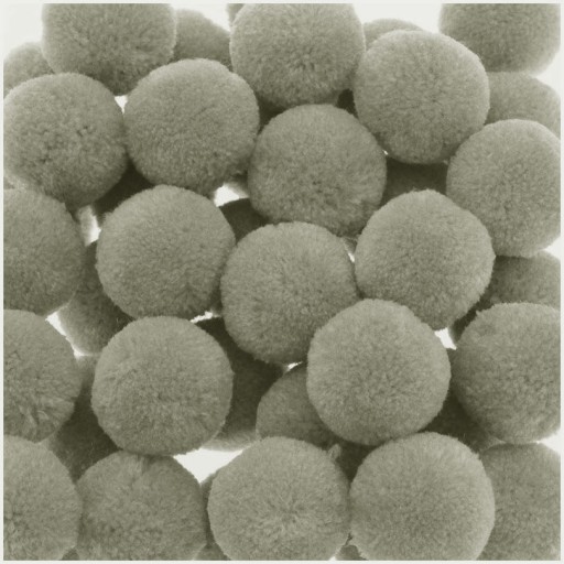 MG Pompon 4,5 cm Guľa 100% Akryl svetlý OLIVOVÝ