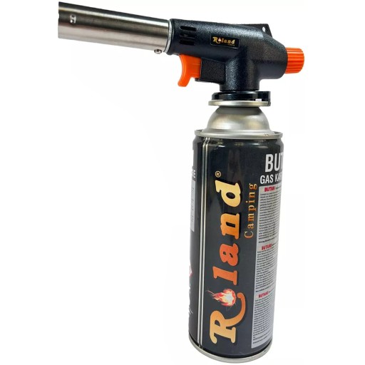 PLYNOVÝ HORÁK TEPELNÁ PISTOLKA LUTLAMPA PIEZOELECTRIC Roland Germany