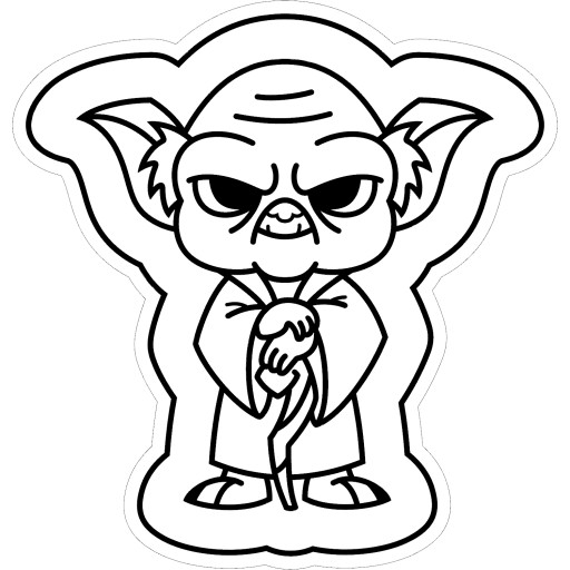 Starý starý vykrajovač na sušienky Yoda Star Wars