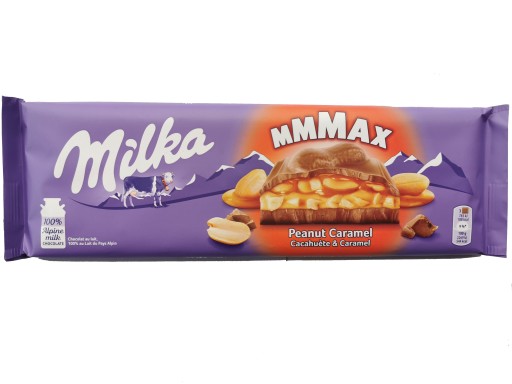 Milka MMMAX Arašidová karamelová mliečna čokoláda 276g