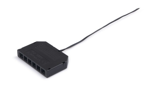 MINI AMP LED DISTRIBUTOROVÝ KÁBEL 6 BODOV ČIERNY