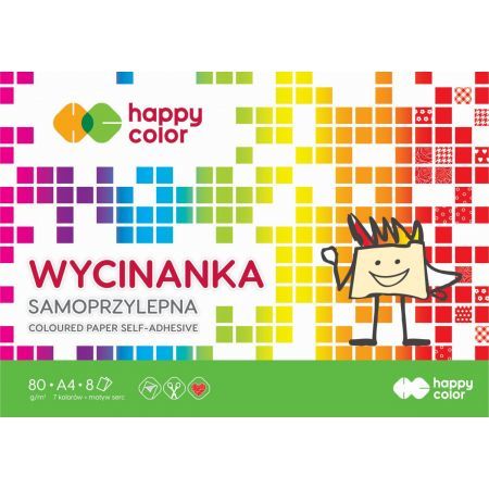SAMOLEPIACI VÝREZ A4/8K - ŠŤASTNÁ FARBA
