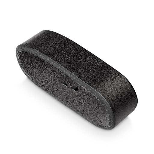 BETLEWSKI Kožené pútko na opasok, čierne, 4 cm