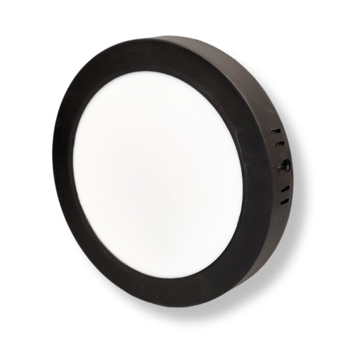 Prisadené okrúhle LED stropné svietidlo 12W 1200LM 4000K IP20 čierne