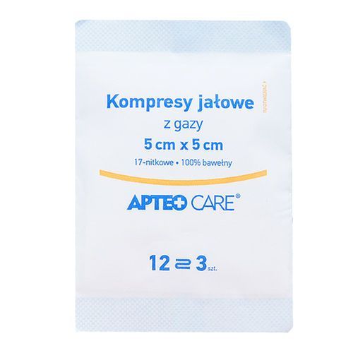 Sterilné obklady Apteo Care 5 cm x 5 cm, 3 kusy
