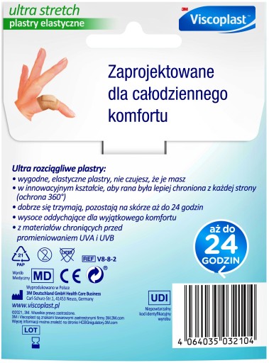 Viscoplast ULTRA STRETCH NÁplasti 8 ks
