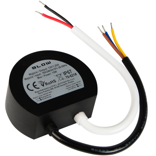 NAPÁJANIE 12V 15W IP67 PRE RGB LED PÁS
