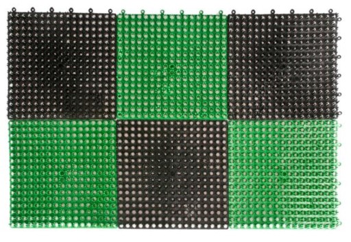 Ihlová trávová rohožka na dvere 55x36