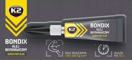 SUPER SILNÉ INSTANTNÉ UNIVERZÁLNE LEPIDLO SUPER GLUE K2 BONDIX 3G
